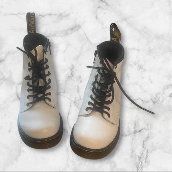 Dr. Martens 1460 8-Eye Boot White - Picture 2 of 7
